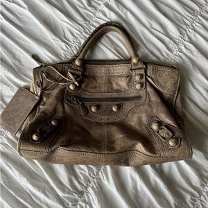 Unbranded Moto Style Worn In Tan Color Bag